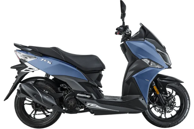 Скутер SYM Jet 14 200 матовый сине серый Скутер SYM Jet 14 200 матовый сине серый
