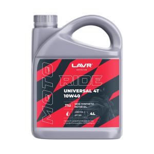Масло моторное LAVR RIDE UNIVERSAL 4T 10W40 SM (4л)