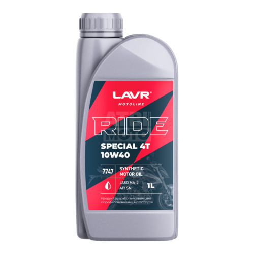Масло моторное LAVR RIDE SPECIAL 4Т 10W40 SN (1л) Масло моторное LAVR RIDE SPECIAL 4Т 10W40 SN (1л)