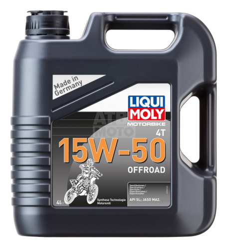 Масло моторное LiquiMoly 4T 15W-50 4л OffRoad полусинтетика Масло моторное LiquiMoly 4T 15W-50 4л OffRoad полусинтетика