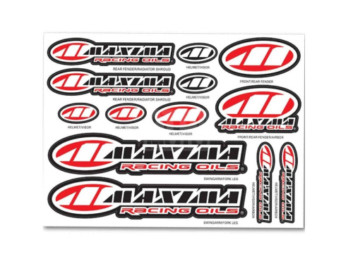 Наклейки MAXIMA RACING DECAL SHEET 12 MIL 11inx14in Наклейки MAXIMA RACING DECAL SHEET 12 MIL 11inx14in