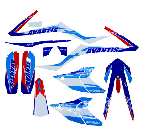 Комплект наклеек pitbike Avantis Classic Комплект наклеек pitbike Avantis Classic
