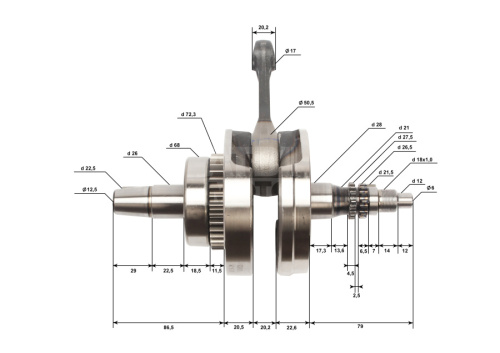 Вал коленчатый 170MM TwinCam Вал коленчатый 170MM TwinCam